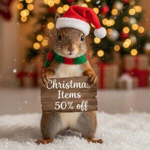 CHRISTMAS ITEMS 50% OFF!!!